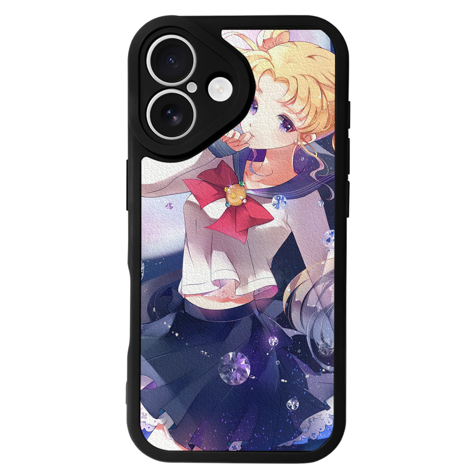 （画像用） 美少女戦士セーラームーン Sailor Moon 【iPhone 16シリーズ対応】シリコンスマホケース（レザー調） 材質：シリコン